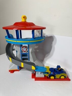 Paw Patrol Lookout Tower Playset Car Launch w/ Chase And Car